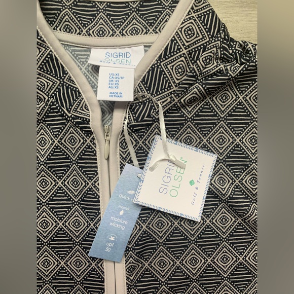 NWT Sigrid Olsen Tank Top - Zip Neck - Picture 6 of 7